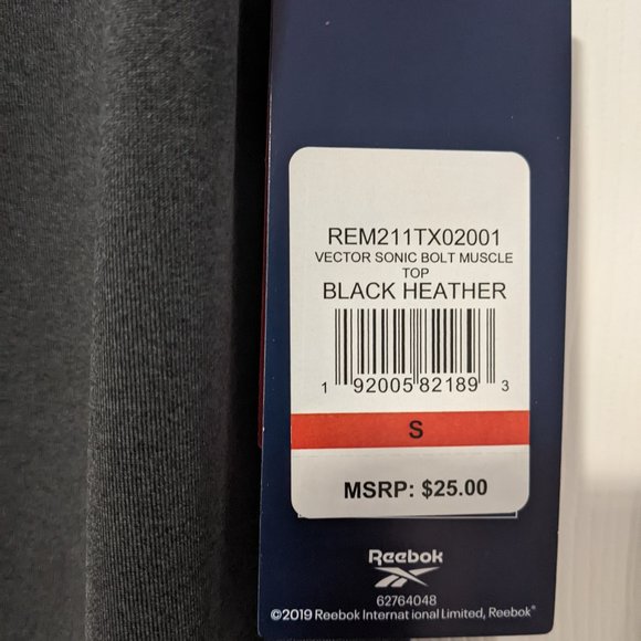 Reebok Vector Sonic Bolt Muscle Top - Picture 6 of 7